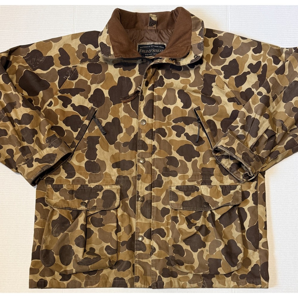 FIELD & STREAM - Men's Hunting Jacket - Duck Camo Waterproof - Large